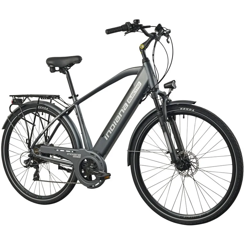 Rower elektryczny INDIANA E-Trekking 3.0 M20 28 cali męski Czarny