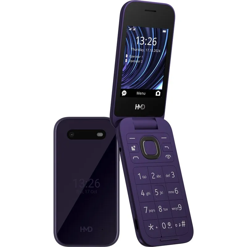 Telefon HMD 2660 Flip Dual Sim Fioletowy