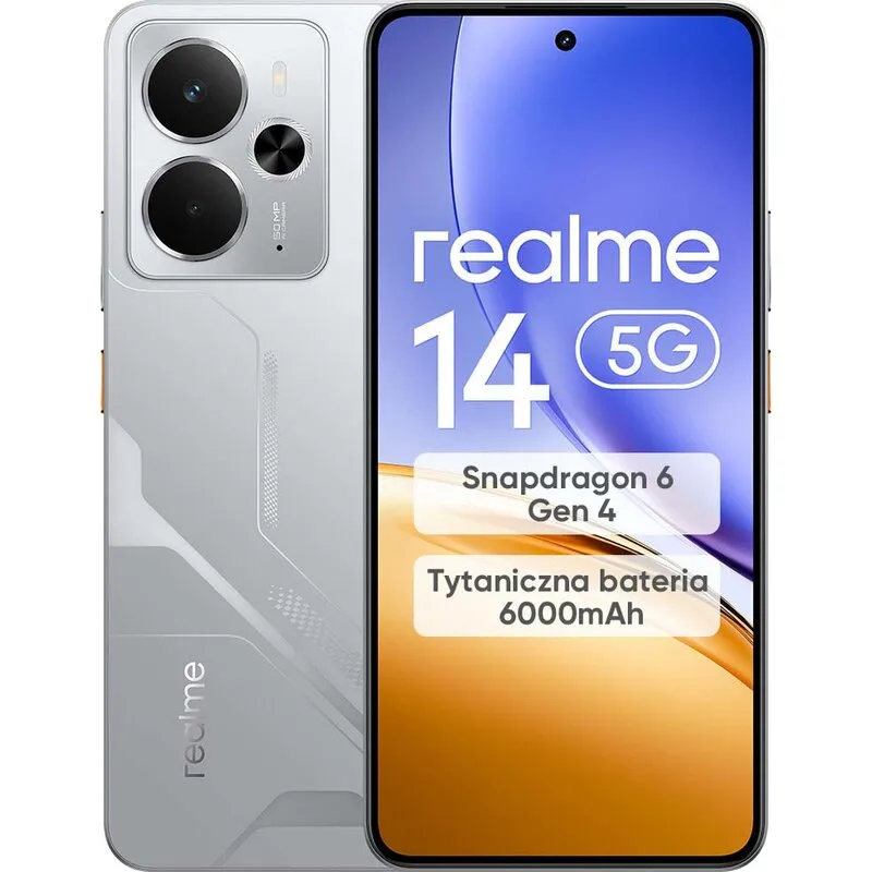 Smartfon REALME 14 5G 12/256GB 6.67" 120Hz Srebrny