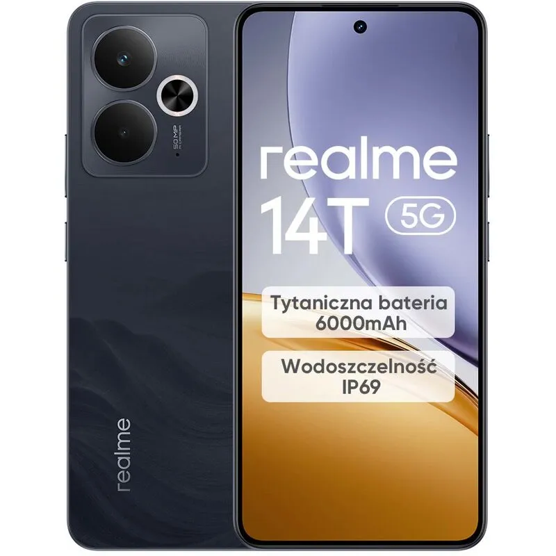 Smartfon REALME 14T 5G 8/256GB 6.67" 120Hz Czarny