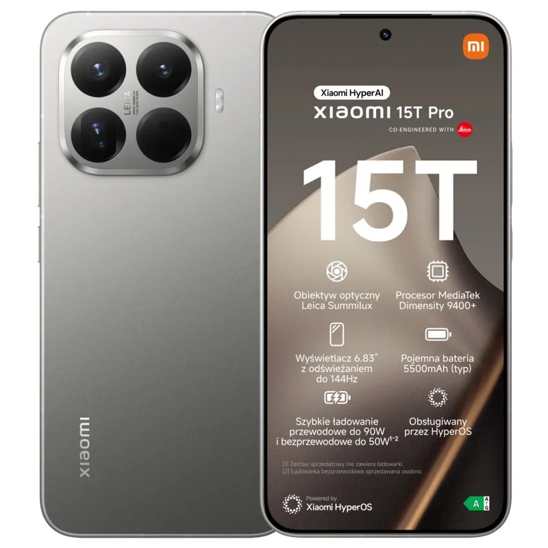 Smartfon XIAOMI 15T Pro 5G 12/512GB 6.83" 144Hz Szary