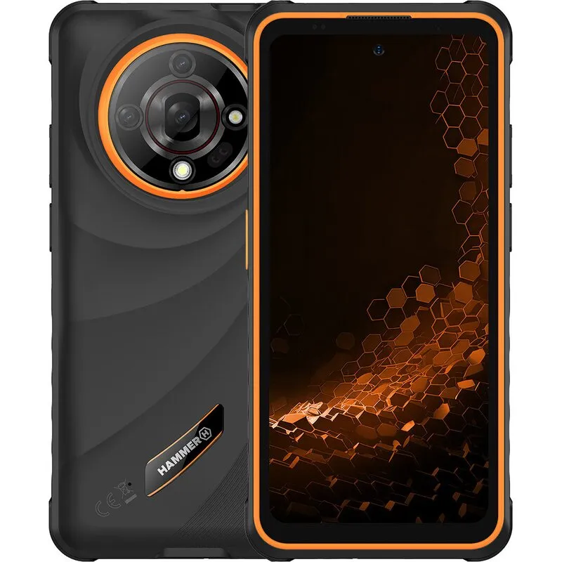 Smartfon HAMMER Iron 6 5G 6/128GB 6.56" 120Hz Pomarańczowy