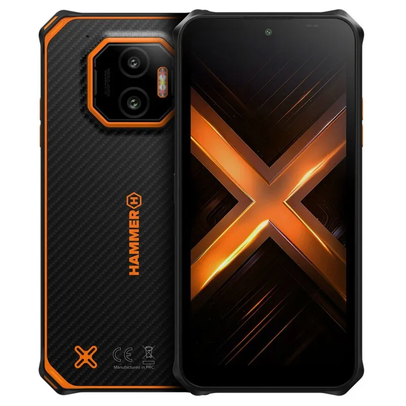Smartfon HAMMER Energy X2 5G 6/128GB 6.1" Czarno-pomarańczowy