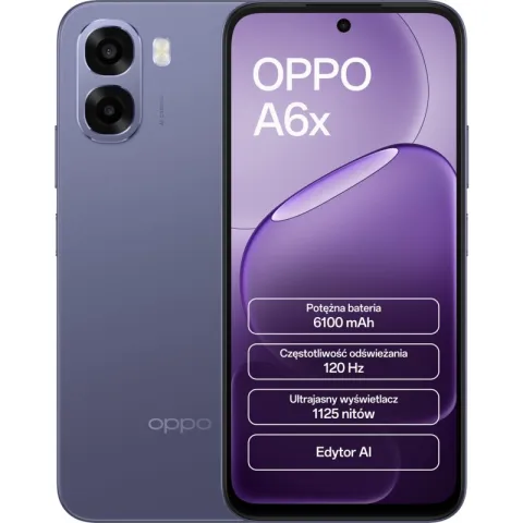 Smartfon OPPO A6x 4/128GB 6.75" 120Hz Ciemnofioletowy