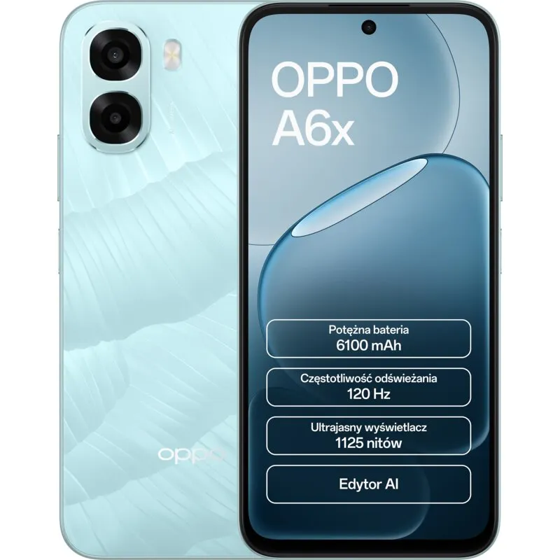 Smartfon OPPO A6x 4/128GB 6.75" 120Hz Niebieski