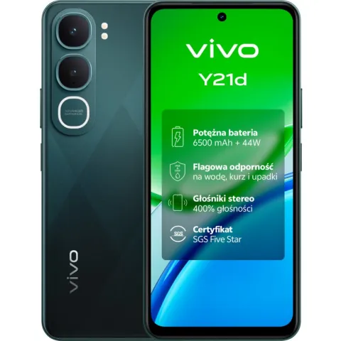Smartfon VIVO Y21d 4/256GB 6.68" 90Hz Zielony