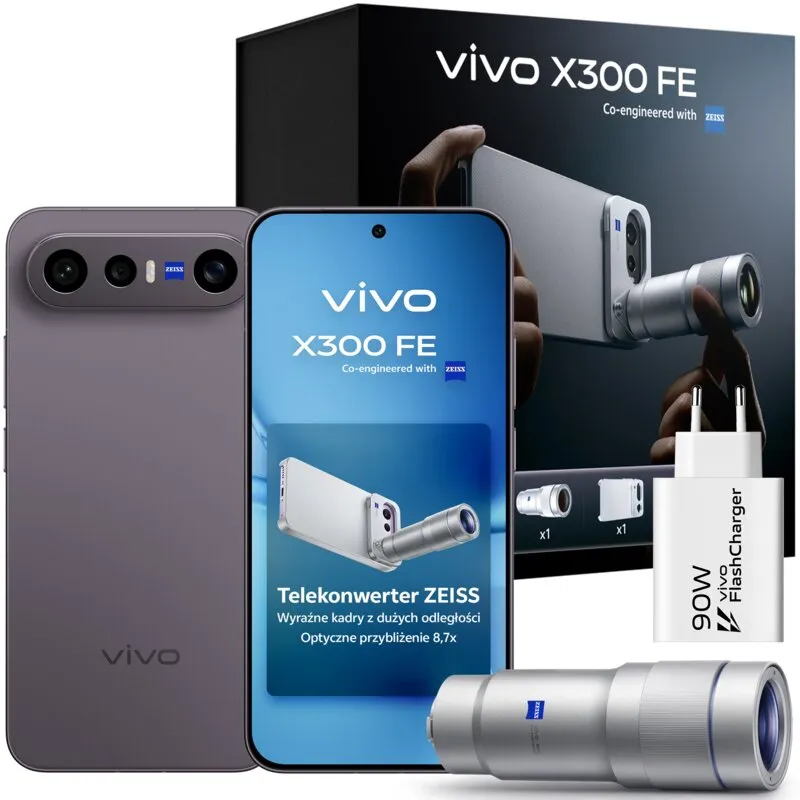 Smartfon VIVO X300 FE 5G 12/512GB 6.31" 120Hz Czarny + Zestaw fotograficzny