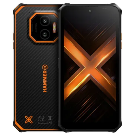 Smartfon HAMMER Energy X2 6/128GB 6.1" Czarno-pomarańczowy