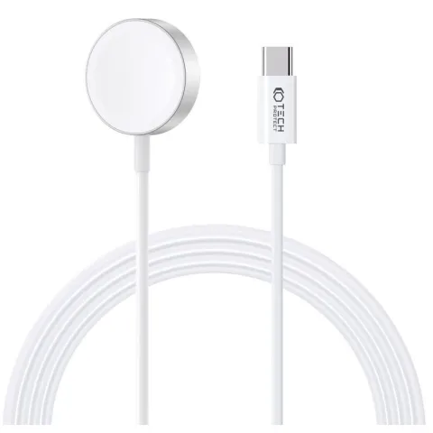 Ładowarka do smartwatcha TECH-PROTECT UltraBoost USB Typ-C do Apple Watch Biały