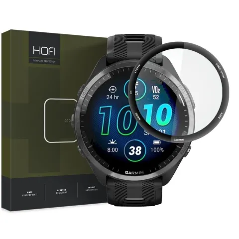 Szkło hybrydowe HOFI Hybrid Pro+ do Garmin Forerunner 965 Czarny