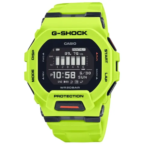 Zegarek sportowy CASIO G-Shock G-Squad GBD-200-9ER Limonkowy