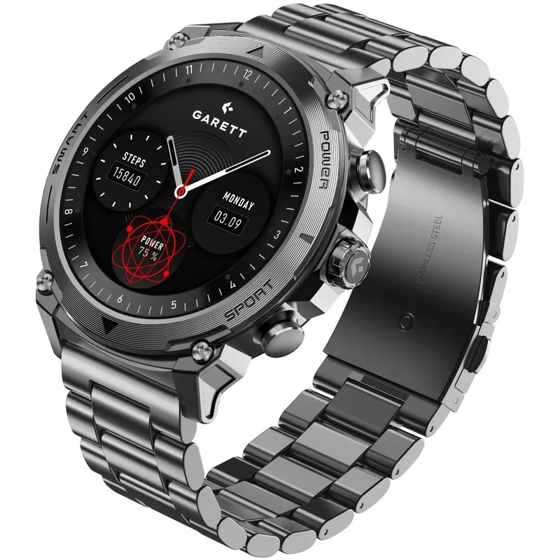 Smartwatch GARETT Atom Srebrny