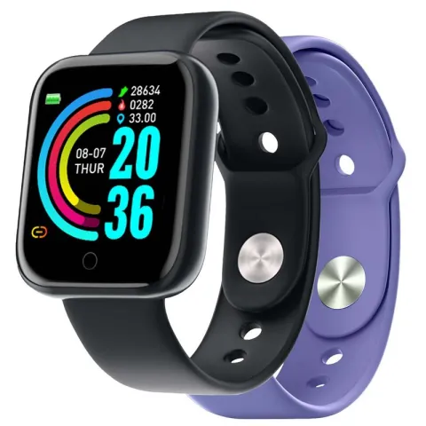 Smartwatch CELLY Trainerbeat Czarny + Fioletowy Pasek