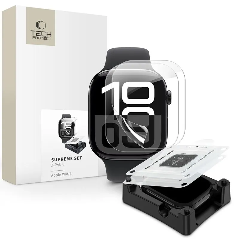 Folia hydrożelowa TECH-PROTECT Supreme Set do Apple Watch 10/11 (42 mm)
