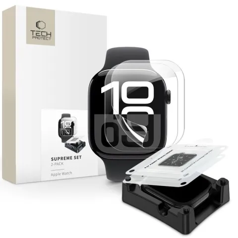 Folia hydrożelowa TECH-PROTECT Supreme Set do Apple Watch 10/11 (42 mm)
