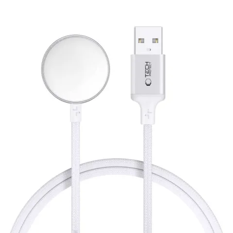 Ładowarka do smartwatcha TECH-PROTECT MC02 UltraBoost USB do Apple Watch 1 m Biały