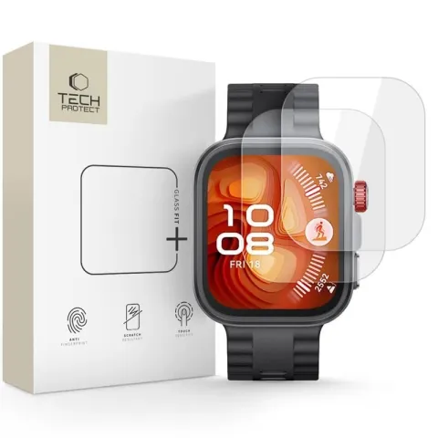Szkło hartowane TECH-PROTECT Glass Fit+ do Huawei Watch Fit 4 Pro (2 szt.)