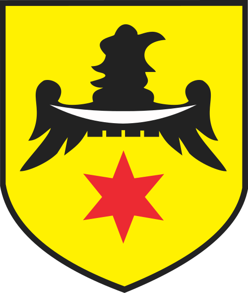 Herb Namysłowa przedstawia połowę czarnego orła dolnośląskiego umieszczonego na złotej tarczy. Na piersi orła znajduje się srebrny półksiężyc, natomiast w miejscu ogona umieszczono czerwoną, sześcioramienną gwiazdę. 